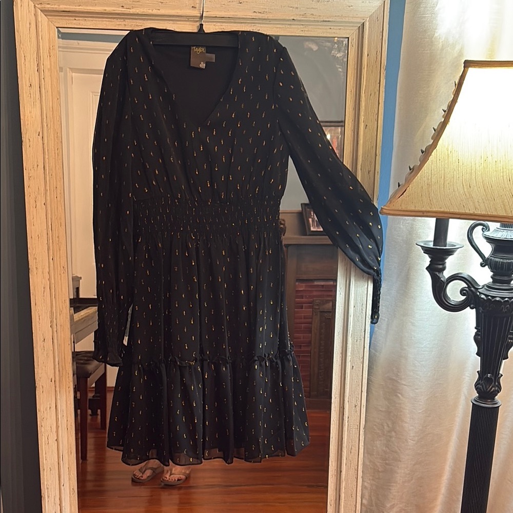 Taylor Black and Gold Women's Dress